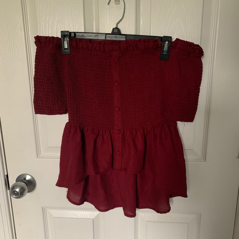 off the shoulder blouse